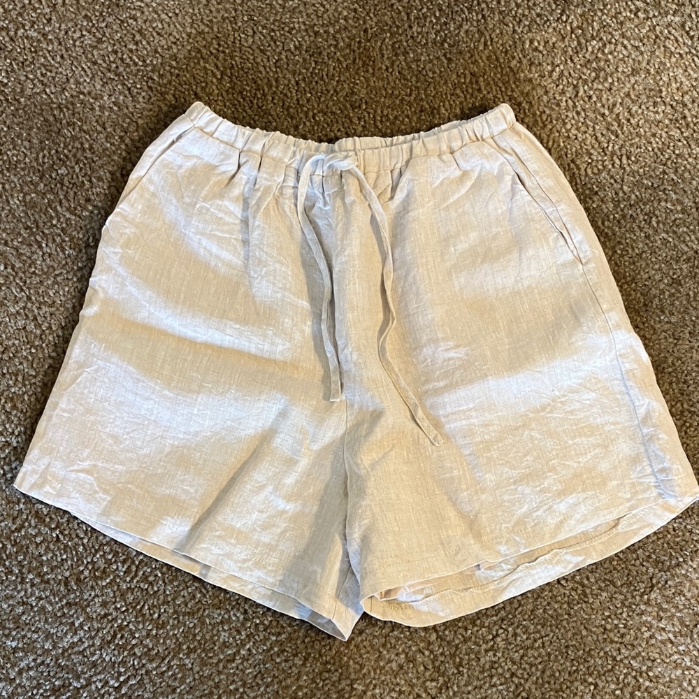 DISSH HAZEL NATURAL LINEN JOGGER SHORT